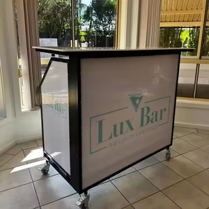 Fantástica y Popular Mesa de <span class=keywords><strong>Bar</strong></span> Portátil con Iluminación LED Blanca, Muebles de Discoteca, Mesa de <span class=keywords><strong>Bar</strong></span> Plegable Portátil - Product Image 2