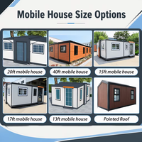 Maison préfabriquée extensible, maison modulaire préfabriquée portable pour bureau
