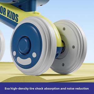 Vélo d'équilibre pour enfants sans pédales, vente directe usine, pour tout-petits de 1 à 3 ans, trotteur à quatre roues, voiture à glisser, petit <span class=keywords><strong>draisienne</strong></span> - Product Image 2