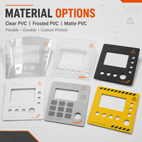 Autocollants personnalisés en PVC transparent givré, imprimés UV, étiquettes d'avertissement imperméables pour machines et équipements industriels