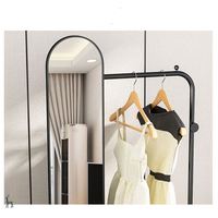 Miroir sur pied pleine longueur personnalisé tendance pour filles, mobilier de chambre et de salon, en verre