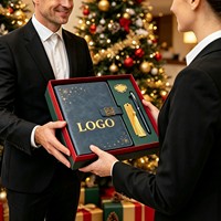 Coffrets cadeaux de Noël personnalisés pour femmes, idées de marchandises inspirées, sacs cadeaux de Noël en gros, ensemble carnet et stylo