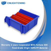 Bac de rangement robuste en PP 140x120x70mm avec séparateurs amovibles, organisateur compact de composants