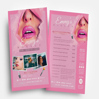 Service d'impression personnalisé de menus, dépliants publicitaires, brochures pliées, affiches et prospectus pour restaurants et salons de beauté (formats A4, A5)