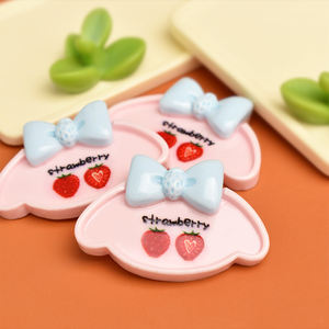 Bonito Cabujón de Resina con Forma de Plato de Fresa para Decoración DIY de Horquillas, Fundas de Teléfono y como Adorno de Comida en Miniatura para Cocina - Product Image 4