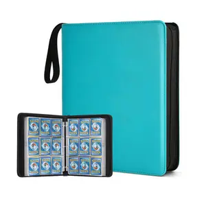Kartu Tas Folder Organizer Kartu Pengikat dengan Lengan 50 Premium 9-Pocket Halaman