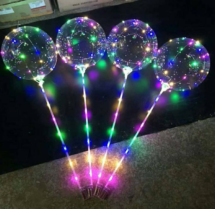 20 pollici palloncino wtih 2 batteria scatola stringa di luce