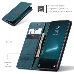 Vendita calda Caseme Retro custodia in pelle per <span class=keywords><strong>Samsung</strong></span> Galaxy M33 M53 5G M31 M51 M30S <span class=keywords><strong>M21</strong></span> M20 M10 Flip Stand Cover - Product Image 4