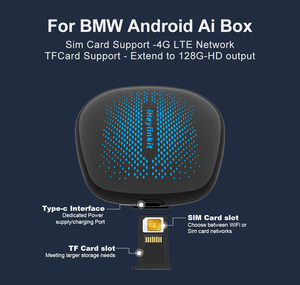 BW550HD CarPlay แอนดรอยด์13อะแด<span class=keywords><strong>ป</strong></span>เตอร์ไร้สายกล่อง Ai สมาร์ทกับ Youtube และ Netflix เล่นสำหรับรถยนต์ไร้สาย - Product Image 2