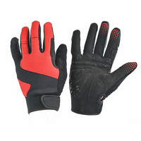 Gants de vélo personnalisés à doigts complets, écran tactile LED, cuir sport 3D, conduite à vélo, imperméables, coupe-vent, antidérapants