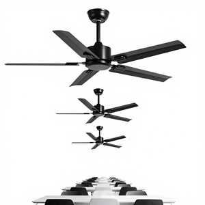 <span class=keywords><strong>Ventilateur</strong></span> de <span class=keywords><strong>plafond</strong></span> silencieux en fer de grande capacité sans lumière pour chambre à coucher, salle à manger, salon, style industriel <span class=keywords><strong>vintage</strong></span> - Product Image 1