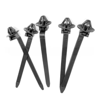 HOOYU Attaches de câble en nylon noir pour voiture Attache de faisceau de câbles Attache de câble Clips Attaches Gestion Organisateurs de fils de voiture