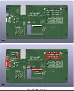 Esp32 विकास बोर्ड 7 इंच टच पैनल एलसीडी स्क्रीन प्रदर्शन 800X480 उच्च संकल्प स्मार्ट घर डैशबोर्ड के लिए आवेदन