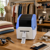 Imprimante thermique à découpe automatique MASUNG MS-1740C pour étiquettes d'entretien personnalisées pour vêtements, idéale pour les studios de confection et les petites entreprises.