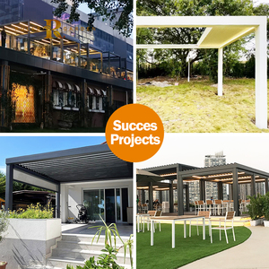 Jardín exterior impermeable bioclimatique motorizado automático pérgolas bioclimaticas soporte aluminio bioclimático exterior pérgola - Product Image 5