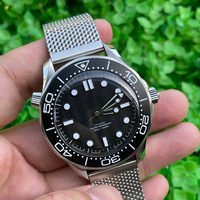 Montres automatiques de luxe pour hommes, prix d'usine en gros, mécaniques, étanches 300m, mouvement 8806, boîtier en acier inoxydable 007, bracelet 20mm