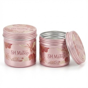 Pot en aluminium rose <span class=keywords><strong>de</strong></span> 60 ml en vrac avec insert EPE, contenant cosmétique - Product Image 3