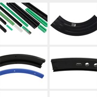 Rail de porte coulissante, en plastique et nylon, résistant à l'usure, longueur et taille personnalisés, mc, guide avec chaîne en plastique, livraison gratuite, OEM