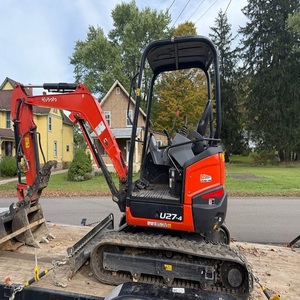 รถขุดขนาดเล็ก Kubota U27-4 แบบ Zero Tail Swing น้ำหนักใช้งาน 5 ตัน แบบตีนตะขาบ พร้อมเครื่องยนต์และเกียร์บ็อกซ์ ความจุบุ้งกี๋ 1.7 เมตร - Product Image 3