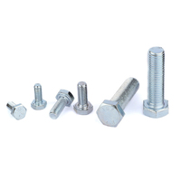 Bolts Manufacturers Galvanised 4.8 8.8 12.9 Grade Din 933 Blue-white Zinc Plated Flat HEX Hexagon Socket Head Cap Bolt Screw