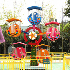 Mini noria para niños, atracciones de diversión con certificación CE para centros comerciales y parques - Product Image 5