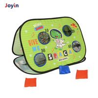 2 In1 Jouets d'intérieur et d'extérieur sur le thème des dinosaures Cornhole Boards Double Sides Pliable Portable Corn Hole Game with Aircraft Chess