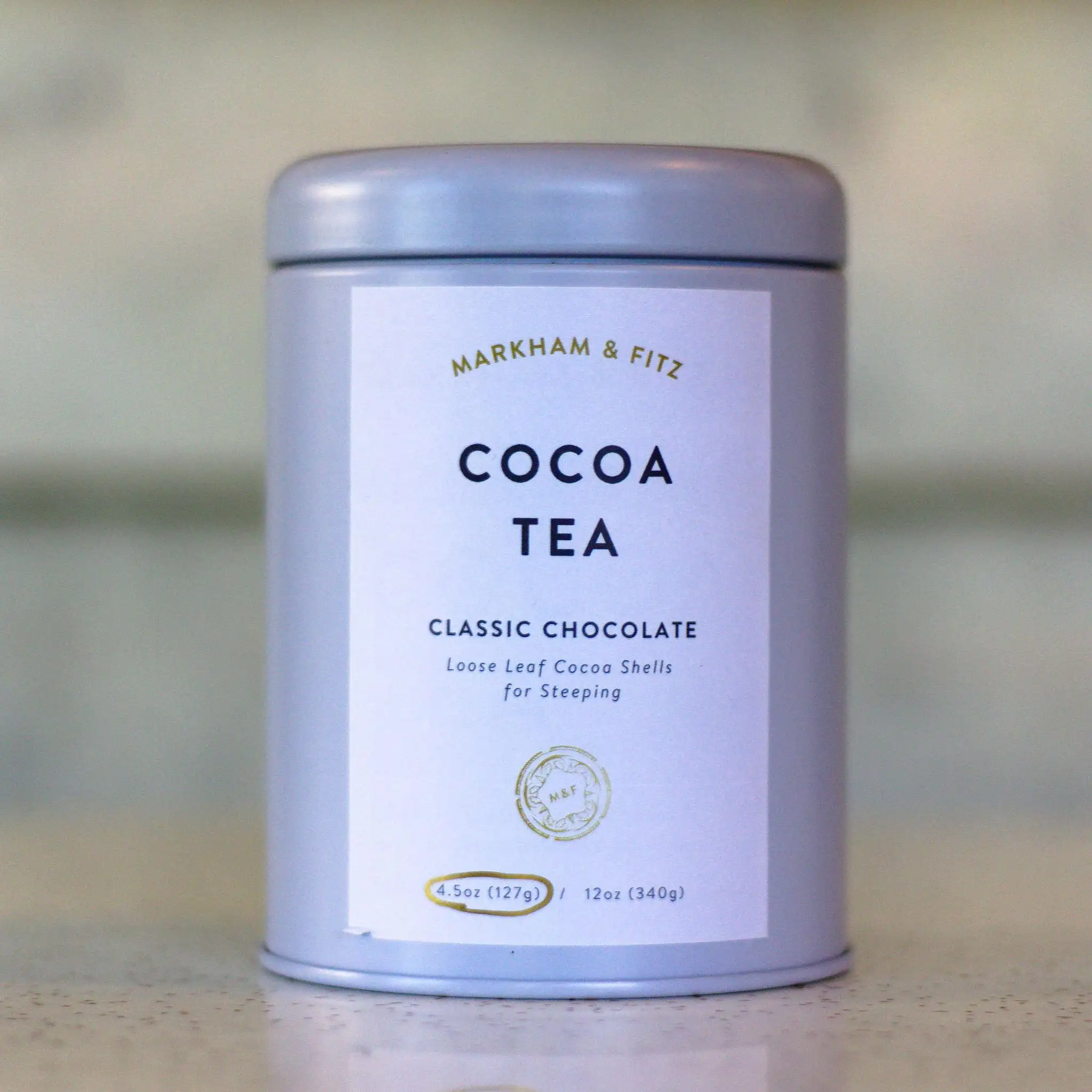Venta al por mayor lata de metal decorativo té blanco latas de almacenamiento de polvo vacío lata de té de cacao contenedor de lata impresa