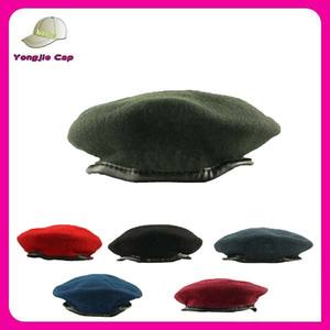 Customized Made Plain Wool <b>Flat</b> Top Baseball <b>Cap</b> Beret Hats for <b>Men</b> Crochet Baseball <b>Cap</b> - Product Image 2