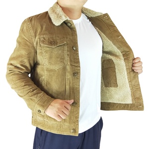 Wholesale Classic Style Men Custom Soft Fashion Color Mens Thick <strong>Corduroy</strong> <strong>Jacket</strong> - Product Image 1