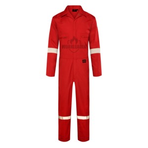Combinaison de travail ignifuge en polyester/coton avec coutures soudées, fournie <span class=keywords><strong>par</strong></span> l'usine, vêtements de sécurité pour l'industrie - Product Image 2