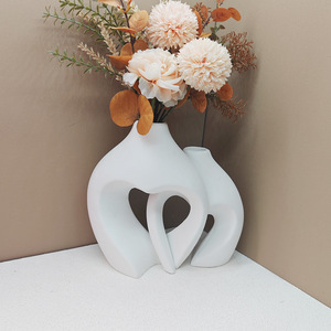 Vaso Cavo a Forma di Cuore, <span class=keywords><strong>Stampo</strong></span> <span class=keywords><strong>in</strong></span> <span class=keywords><strong>Silicone</strong></span>, Gesso Cemento, Composizione di Fiori Secchi, Articolo Artistico per la Decorazione della Casa - Product Image 4