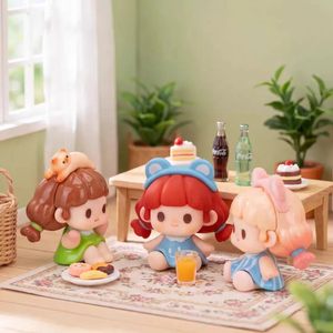 100% Authentique Titi Animal Tea Party Series Beans Blind Box Adorable Mini Figures Collections Jouets pour Enfants 10Packs/Case - Product Image 5