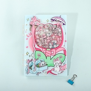 Carnet souple A7 en acrylique, motif dessin animé original, multi-étoiles, <span class=keywords><strong>Delu</strong></span>, mignon pour filles, en pâte de bois, 1 à 50 pages - Product Image 4