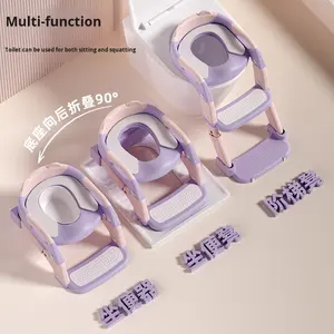 Seggiolino per WC in plastica per <span class=keywords><strong>bambini</strong></span> 3 in 1 <span class=keywords><strong>vasino</strong></span> per <span class=keywords><strong>bambini</strong></span> pieghevole da allenamento per toilette con <span class=keywords><strong>vasino</strong></span> portatile per neonati e <span class=keywords><strong>bambini</strong></span> - Product Image 2