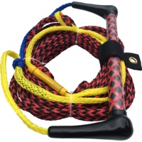 Tali Wakeboard 75ft Kustom Pabrik untuk Ski Air dengan Gagang EVA untuk Olahraga Air 10mm Buatan Cina