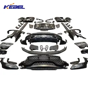 Mới đến xe Bumper phía trước grills đèn pha đèn sương mù mui xe Fender bên trong phía trước Bumper Kit cho Dodge Ram 1500 TRX 2021 Pickup