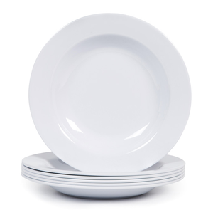<span class=keywords><strong>Assiette</strong></span> Creuse en Mélamine Blanche <span class=keywords><strong>de</strong></span> Haute Qualité, Personnalisable avec Logo pour Articles Ménagers, Cuisine, Horeca, Traiteur et Cantine Scolaire - Product Image 1