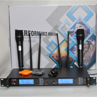Système de microphone sans fil professionnel UHF double canal SKM9000, haute fidélité, anti-interférence, portée de 60 m