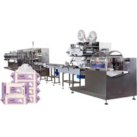 Machine de fabrication de lingettes humides entièrement automatique avec équipement de pliage et de coupe