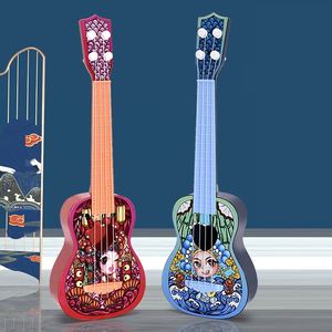 Juguete de Instrumento Musical para Niños, Guitarra Clásica de Cuatro Cuerdas de Ópera de Pekín de 45 cm, Ukelele, Juguete de Instrumento Musical para Niños Mini - Product Image 2