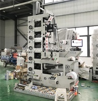Machine d'impression flexographique d'étiquettes adhésives en papier BOPP PE PP colorées UTR320-6, imprimante de presse pour sacs en polyéthylène HDPE HDPP