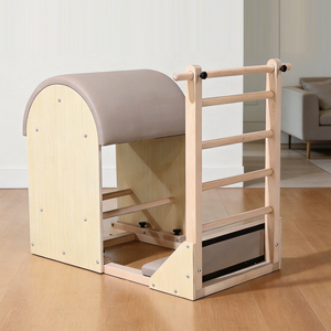 Barril de Pilates Premium de <span class=keywords><strong>Madera</strong></span> de Arce con Riel Deslizante Ajustable para Estudio de Yoga Profesional y Rehabilitación de Columna Vertebral en Casa - Product Image 1