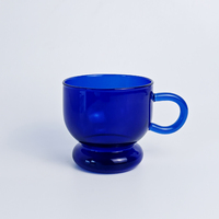 Tasse en verre coloré de 200 ml, résistante au froid et à la chaleur, pour l'été, ensemble de verres à thé et café pour la maison et le bar, haute qualité