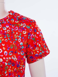 Camiseta Metálica Corta para Niñas de 2 a 16 Años, para Práctica de Baile Latino, Actuaciones de Animadoras, Espectáculos, Uso Diario Informal - Product Image 3