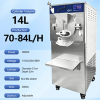 Machine de glace multifonctionnelle 40L/machine de glace dure italienne de haute production de refroidissement rapide en acier