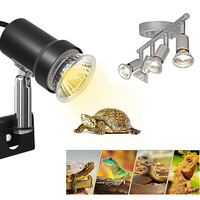 Coupe de lampe halogène à intensité variable MR11 MR16 GU10 12V 35W 50W faisceau large 120 ° 2700K pour faire fondre la chaleur de reptile de cire