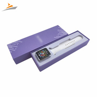 Boîte d'emballage de montre vide universelle et durable avec logo personnalisé pour boîte d'emballage Apple Watch