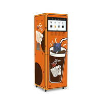 Máquina expendedora inteligente de bebidas con pantalla táctil de 21.5 pulgadas, estación de bebidas de café frío y caliente totalmente automática