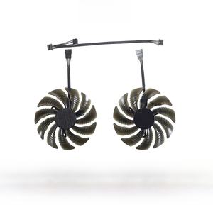 พัดลมระบายความร้อนสำหรับการ์ดวิดีโอ T129215SU PLD09210S12HH 88มม., พัดลมระบายความร้อนสำหรับ GTX 1050 1060 1070 Ti GV-RX570 <span class=keywords><strong>580</strong></span> AORUS RX 470 480 380X พัดลม <span class=keywords><strong>R9</strong></span> - Product Image 1