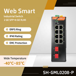 Switch Gigabit Industrial Inteligente de 2 SFP y 10 RJ45 con Control de Duplicación de Puerto LACP, QoS, VLAN, 20Gbps, Red de Fábrica Completa - Product Image 6